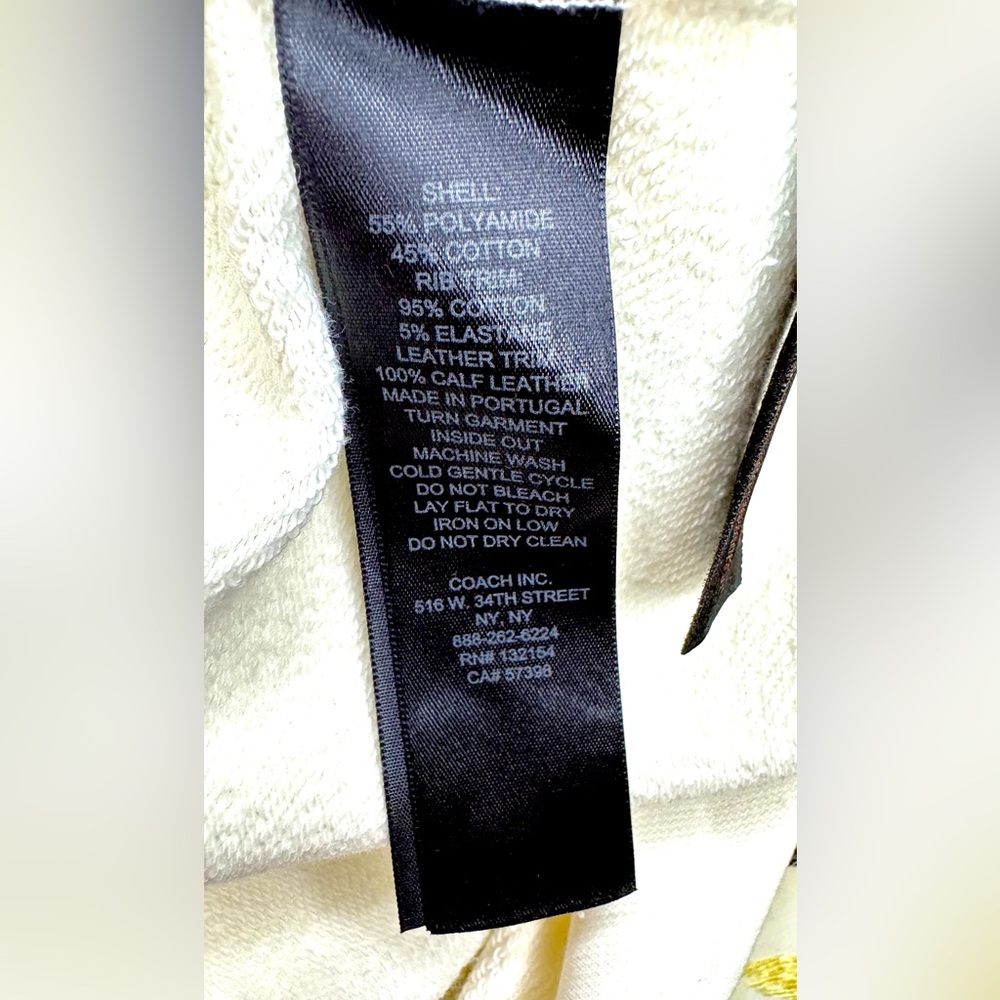 Coach x Coachella Hawk Feather Side Zip Sweatshirt w/ Chevron Pattern Multicolor - Picture 10 of 10